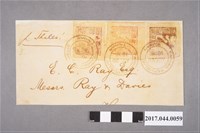 藏品(臺灣民主國第一版郵票寄Mr. E.C.Ray, Mrs. Ray & Davies實寄封照片)的圖片