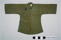 藏品(淺墨綠綢地花葉紋緹花大襟女衫)的圖片