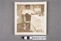 藏品(林坤佐坐在藤椅)的圖片