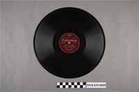 藏品(臺灣古倫美亞唱片公司發行編號80207《主題歌：倡門賢母的歌、懺悔的歌》蟲膠唱片)的圖片