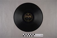 藏品(臺灣古倫美亞唱片公司發行編號80052《歌仔戲：忠義報(一)、忠義報(二)》蟲膠唱片)的圖片