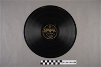 藏品(臺灣古倫美亞唱片公司發行編號80154《流行小曲：活捉張三郎(頭段)、(二段)》蟲膠唱片)的圖片