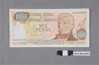藏品(阿根廷共和國銀行發行一千元紙鈔)的圖片