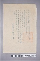 藏品(1947年5月3日永康鄉公所代電)的圖片