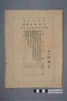 藏品(柯瑞吉臺南縣政府岡林國民學校教職員任用審查證明文件目錄)的圖片