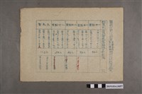 藏品(臺南縣立新化初級中學44學年度第2學期期終考試試場分配表)的圖片