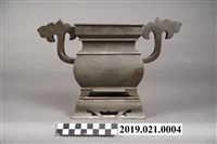 藏品(臺北方丈記先生家族錫製香爐)的圖片
