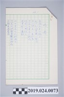 藏品(柯旗化詩作〈吃肉〉手稿)的圖片