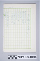 藏品(柯旗化詩作〈小丑與大玩偶〉複寫稿)的圖片