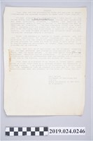 藏品(柯旗化與Mark Selden合編《高級活用英語會話》序文打字稿)的圖片