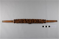 藏品(木製田寮慶樂軒鑼桿)的圖片