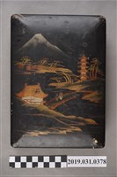 藏品(方形黑色茶盒)的圖片