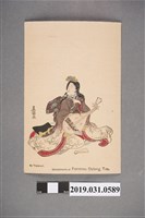 藏品(豐國畫福爾摩沙烏龍茶藝妓圖樣明信片)的圖片