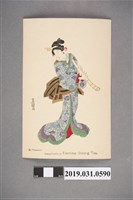 藏品(豐國畫福爾摩沙烏龍茶藝妓圖樣明信片)的圖片