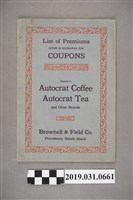 藏品(Brownell & Field Co.出版《List of Premiums》)的圖片