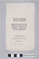 藏品(美援黃玉米粉袋)的圖片