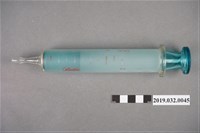 藏品(50cc玻璃製淺藍色針筒)的圖片