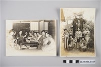 藏品(始政四十周年紀念臺灣博覽會藝旦表演戲曲節目宣傳單與臺北檢番藝妓表演剪報及藝妓酒客照片)的圖片