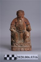 藏品(磚燒臺南米街土地公神像)的圖片