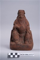 藏品(臺南美街坐椅持元寶土地公神像)的圖片