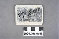 藏品(27街餐廳火柴盒)的圖片