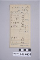 藏品(佐久咖啡點餐收據)的圖片