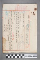 藏品(1944年11月13日東石郡守寄臺南州知事信件)的圖片