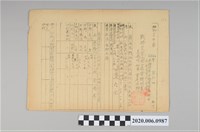 藏品(戰時造成的意外災害證明書第5554號（昭和20年6月1日發行）)的圖片