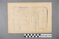 藏品(戰時造成的意外災害證明書第2636號（昭和20年5月10日發行）)的圖片