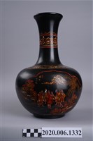 藏品(漆器日月潭杵歌花瓶)的圖片