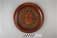藏品(日月潭杵歌漆器幾何圖紋圓盤)的圖片