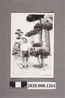 藏品(男子於樹旁獨照)的圖片