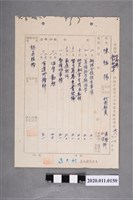 藏品(臺南縣立新化初級中學陳福振教職員平時成績考核記錄表)的圖片