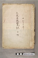 藏品(〈昭和十二年大東亞遊覽記．前編〉手稿)的圖片