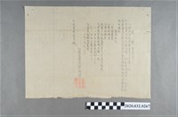 藏品(民眾黨通達書常第6號黨旗審查、黨則修正、黨訓制定，中央常委員會致中央執行委員)的圖片