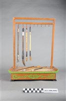 藏品(手作木製毛筆架)的圖片