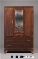 藏品(臺南七股張潘金淂女士木製合櫥衣櫃)的圖片