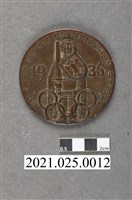 藏品(1936年柏林奧運銅質紀念獎章)的圖片