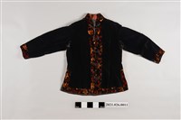 藏品(黑絨彩色立領盤扣冬外套)的圖片