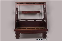 藏品(朱漆八腳紅眠床)的圖片