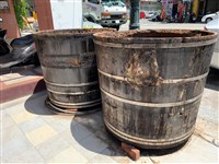 藏品(臺中大越老醋木製製醋桶)的圖片