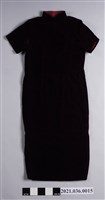 藏品(黑絨短袖立領冬旗袍)的圖片