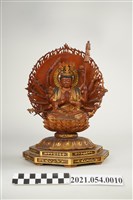 藏品(木雕彩繪準提菩薩造像組)的圖片