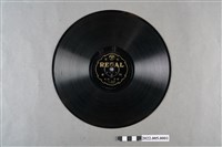 藏品(古倫美亞(利家-黑)編號「T319」《南管笑話：阿片害（上）、阿片害（下）》10吋蟲膠唱片)的圖片