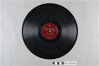 藏品(古倫美亞編號「80172」《影歌主題曲：桃花泣血記（上）、桃花泣血記（下）》10吋蟲膠唱片)的圖片