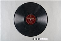 藏品(古倫美亞編號「80380」《新小曲　民謠調／影片主題歌　懷悶勸君詞：南風謠、歸來》10吋蟲膠唱片)的圖片