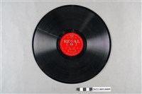 藏品(古倫美亞(利家-紅)編號「T1166」《流行歌：孤雁悲月、更深々》10吋蟲膠唱片)的圖片