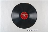 藏品(Columbia(日)編號「A222」《歌謠曲：長崎のお蝶さん、懷しのボレロ》10吋蟲膠唱片)的圖片