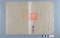 藏品(民國43年鄭萍嘉義市民族國民學校服務證明書)的圖片
