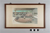 藏品(黃金田繪窯場以牛隻研磨陶土圖)的圖片